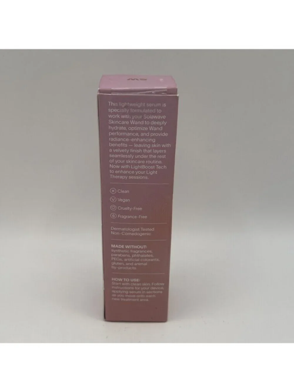Solawave LightBoost Wand Activating Serum 1.7 fl oz Amplifying Gliding Vegan